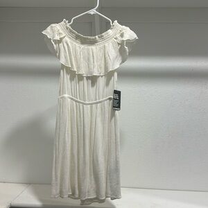 Express dress off shoulder ruffled